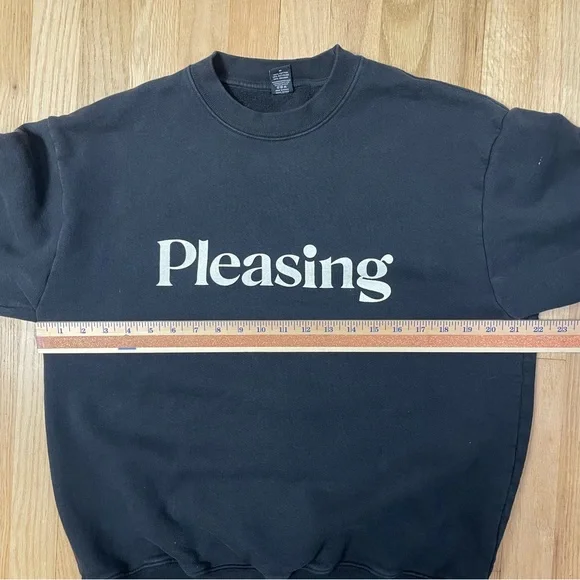 Pleasing Crewneck Medium Harry Styles Black Sweatshirt Casual - Picture 13 of 13